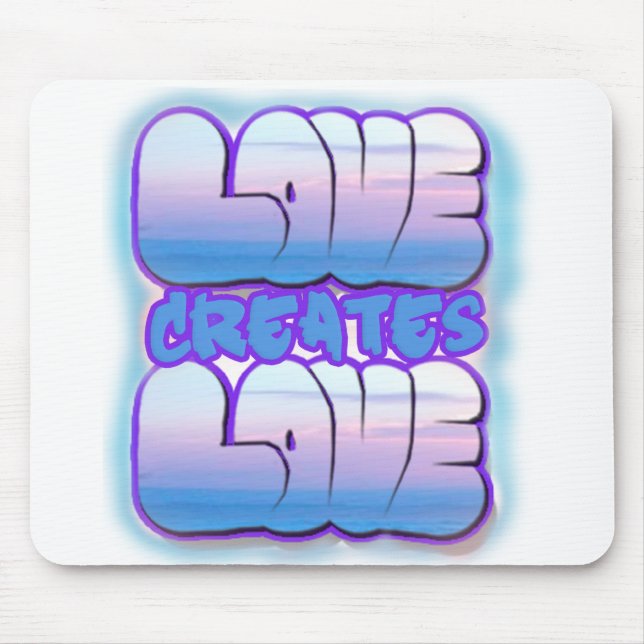 Love creates Love cute gift mousepad (Front)