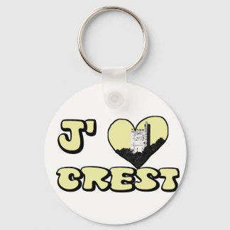 Love Crest white Keychain