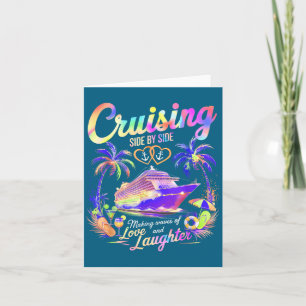 Love Cruise Couple Cruising Side Illustration Card