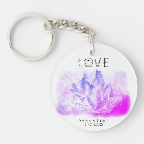 *~* &quot;LOVE&quot;  Crystals Events  SWAG Weddings Keychain