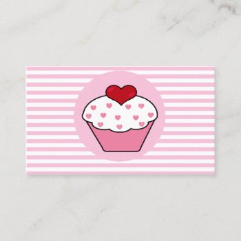 Love Cupcake Business Cards by MG_BusinessCards at Zazzle