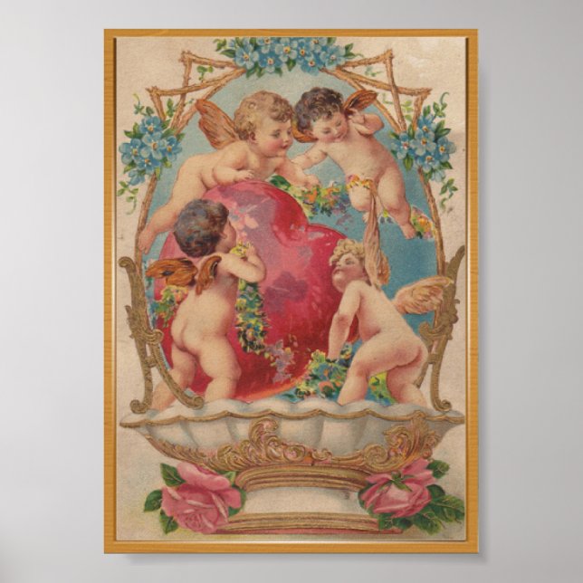 Love cupid vintage poster (Front)