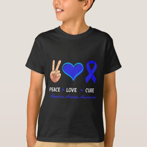 Love Cure Alopecia Areata Awareness  T_Shirt