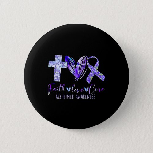 Love Cure Alzheimerheimer  Button