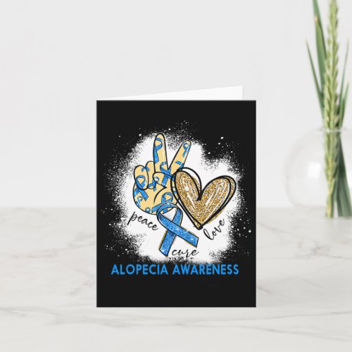 Love Cure Bleached Alopecia Awareness  Card