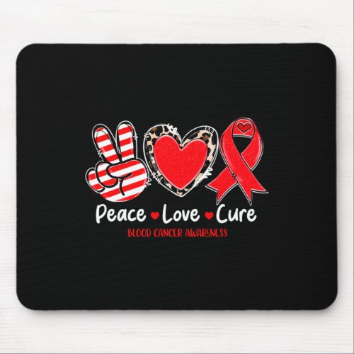 Love Cure Blood Cancer Awareness Support 1  Mouse Pad