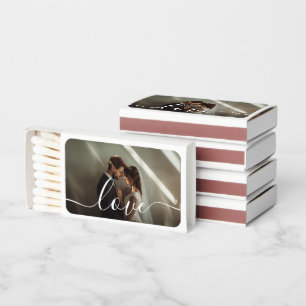 'Love' Custom couple photo Matchboxes
