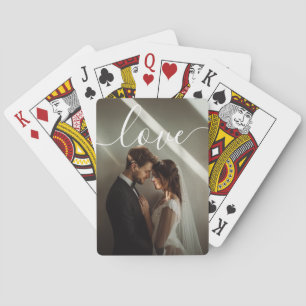 'Love' Custom couple photo Poker Cards