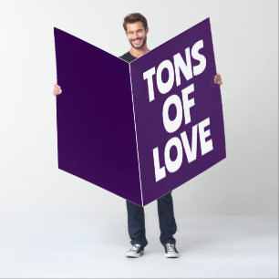 LOVE CUSTOM GIANT BIGGEST GIANT GREETING CARD