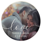 LOVE | Custom Photo Wedding Chocolate Covered Oreo (Front)