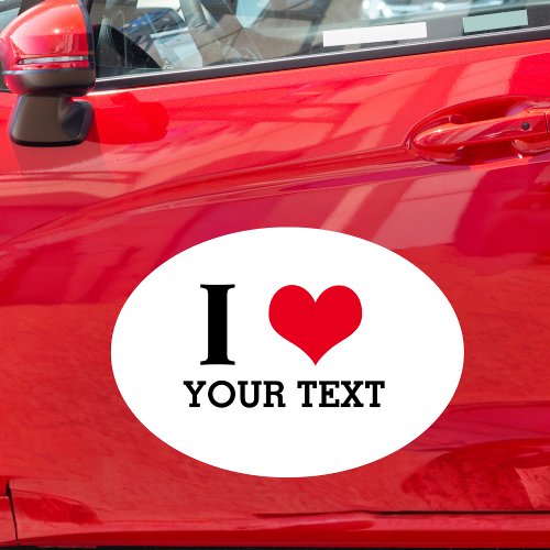 Love Custom Text Advertise Vehicle Small Business Car Magnet