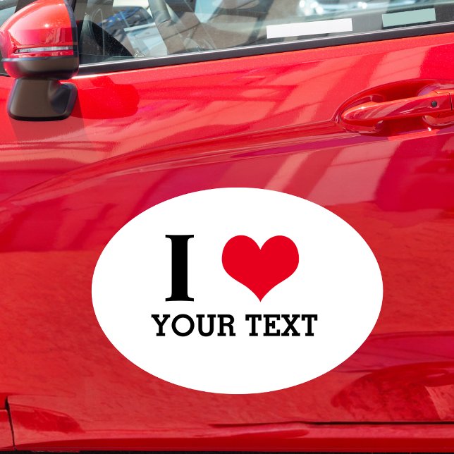 Love Custom Text Advertise Vehicle Small Business Car Magnet (Creator Uploaded)
