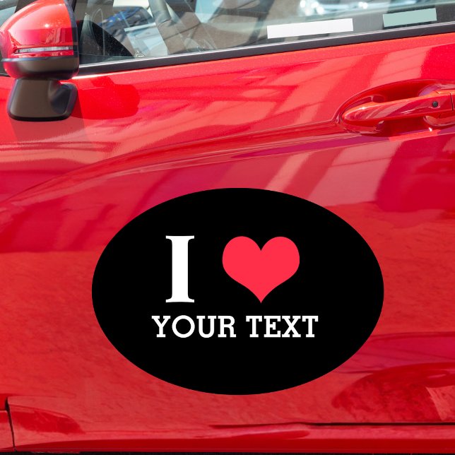 Love Custom Text Advertise Vehicle Small Business Car Magnet (Creator Uploaded)