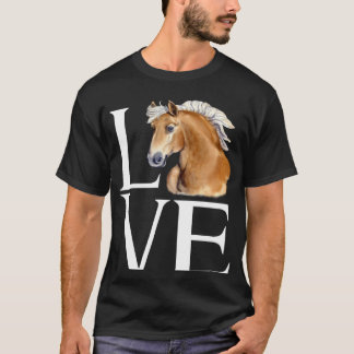Love Cute Haflinger Horse T-Shirt