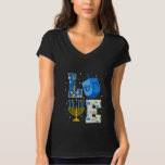 LOVE Cute Hanukkah Chanukah Dreidel Menorah Men Wo T-Shirt<br><div class="desc">This is a great gift for your family,  friends during Hanukkah holiday. They will be happy to receive this gift from you during Hanukkah holiday.</div>