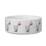 Love Cute Westie Dog Pet Bowl at Zazzle