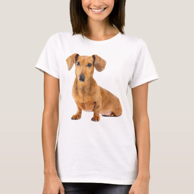 Love Dachshund Puppy Dog Tee Shirt (Front)