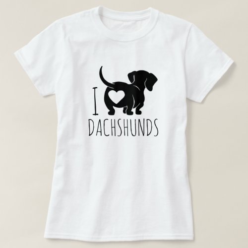Love Dachshunds T_Shirt