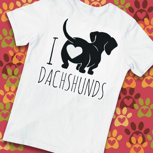 Love Dachshunds T_Shirt