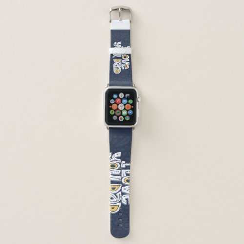 Love Dad Bright Typography Quote Apple Watch Band