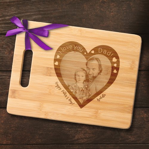Love Dad _ Customizable photo cutting board