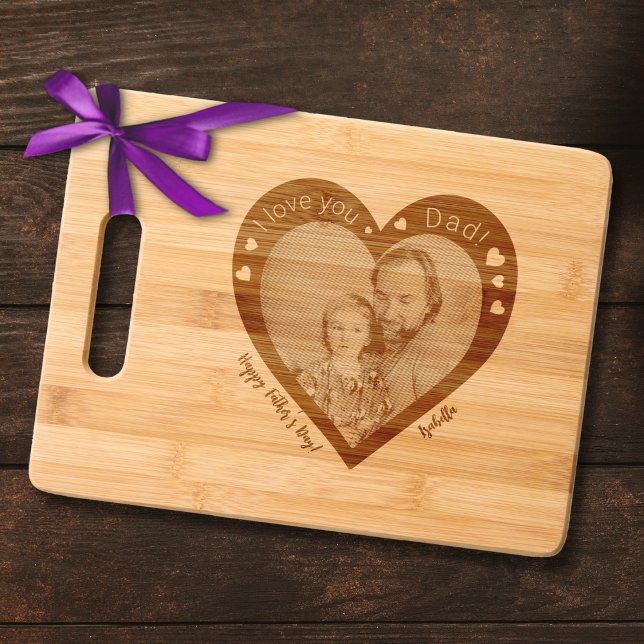 Love Dad - Customizable photo cutting board (Creator Uploaded)