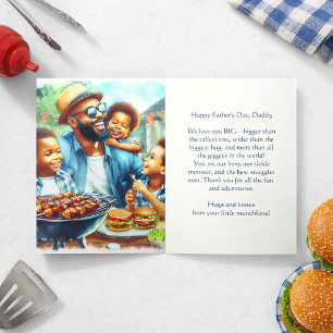 Love Dad Happy Father's Day Folded Greeting Card
