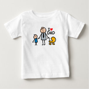 Love Daddy print Baby T-Shirt