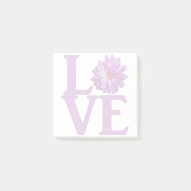 Love Dahlia Lavender Classic Post-it Notes (Front)