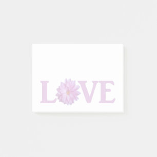 Love Dahlia Lavender Post-it Notes