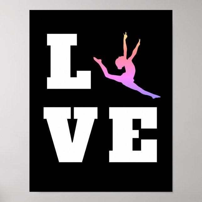 Love Dance | Colorful Dancer Poster (Front)