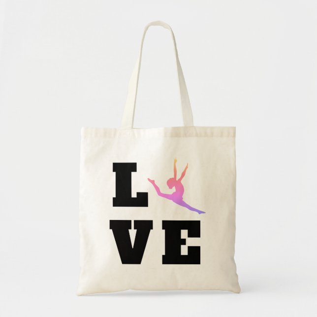 Love Dance | Colorful Dancer Tote Bag (Front)