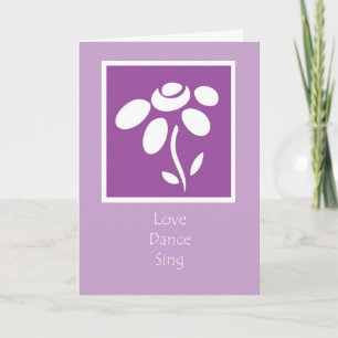 love dance sing card