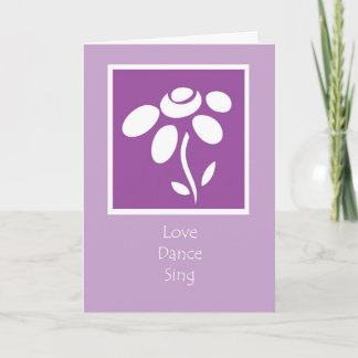 love dance sing card