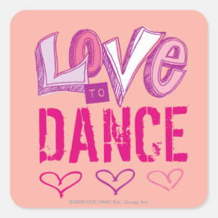 Love Dance Square Sticker