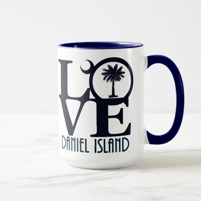 LOVE Daniel Island SC 15oz Mug (Right)