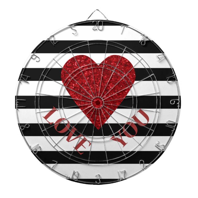 Love Dartboard With Darts (Front)