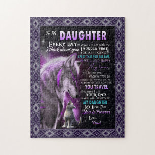 Love Daughter Letter To My Daughter Love For You Jigsaw Puzzle