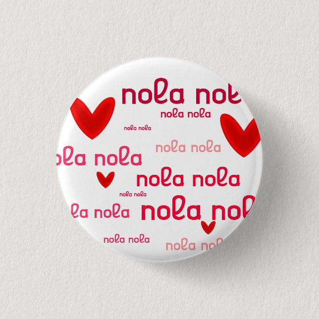Love de lis pinback button (Front)