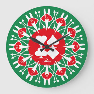 LOVE DEC POKER DECORATIVE BY MASANSER LARGE CLOCK