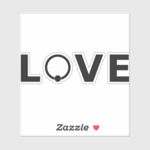 LOVE Decal — Captive Ring O (Black)