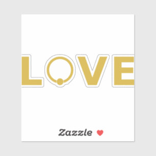 LOVE Decal — Captive Ring O (Gold)