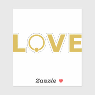 LOVE Decal — Captive Ring O (Gold)