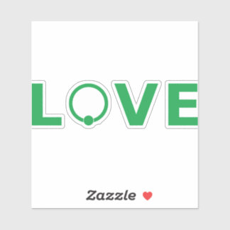 LOVE Decal — Captive Ring O (Green)