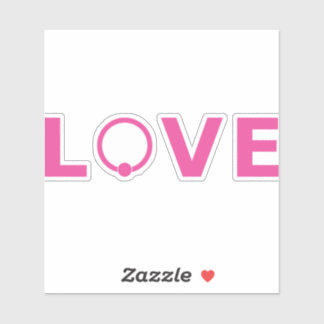 LOVE Decal — Captive Ring O (Pink)