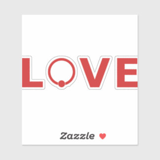 LOVE Decal — Captive Ring O (Red)