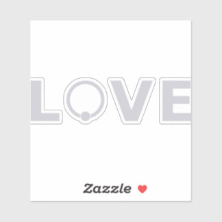LOVE Decal — Captive Ring O (Silver)