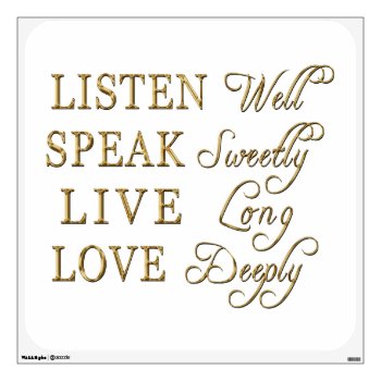 Love Deeply Wisdom Wall Decal by RavenSpiritPrints at Zazzle