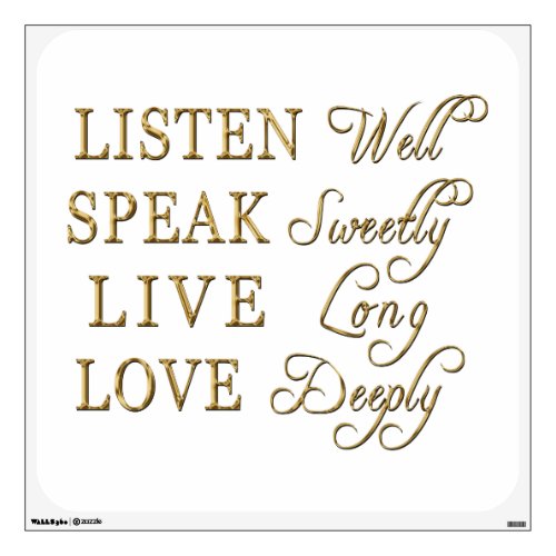 Love Deeply Wisdom Wall Decal