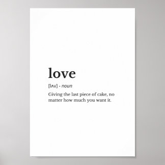 Love Definition Poster